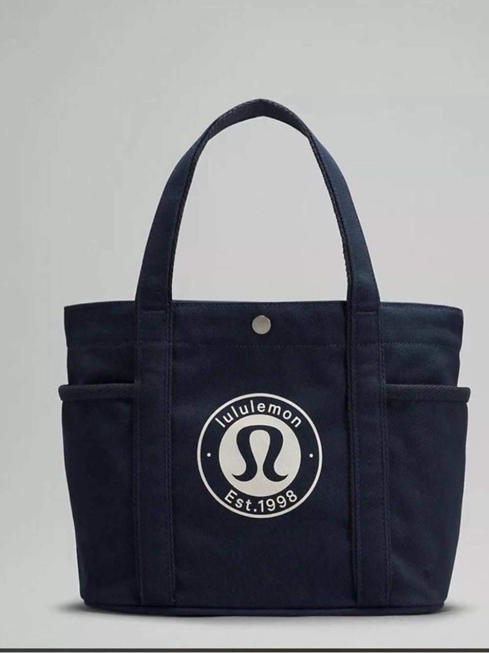 lululemon athletica Navy Blue Logo Mini canvas Tote